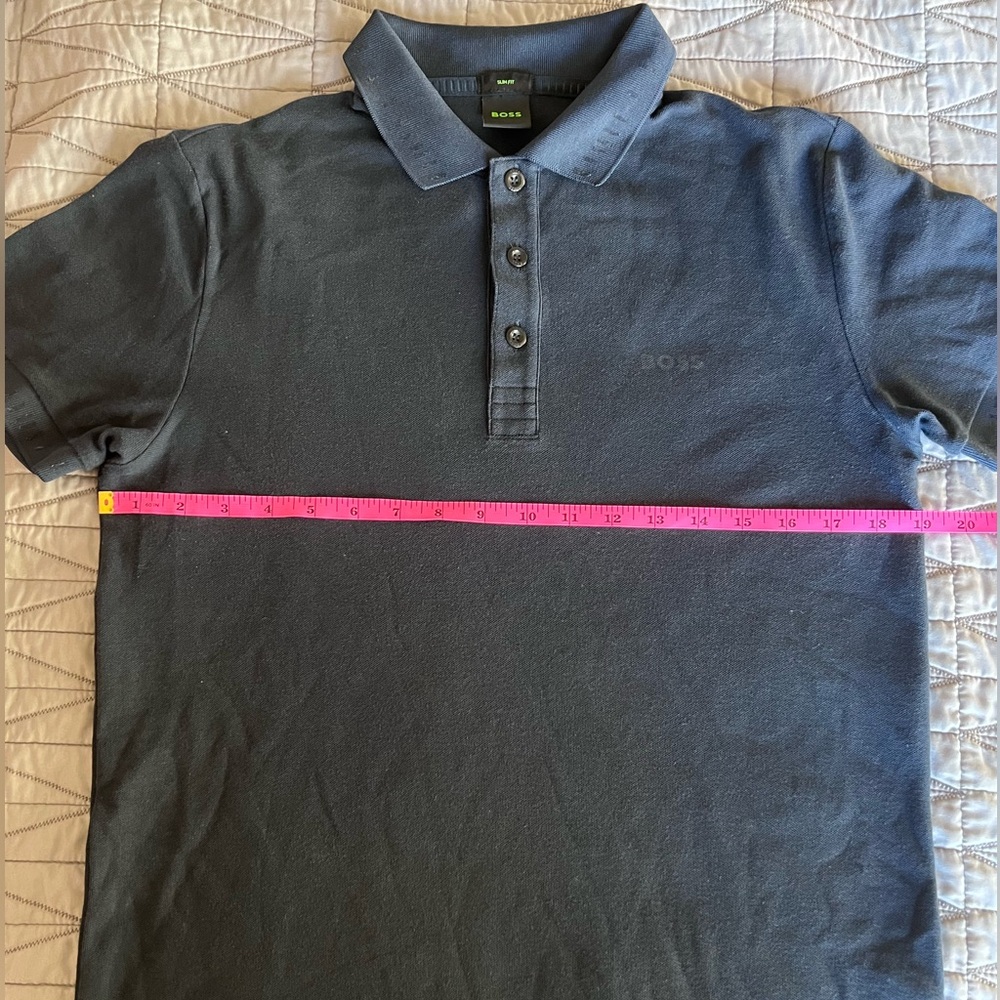 Boss Men's Navy Polo with Subtle Logo